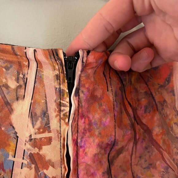 ModCloth Womens Certifiably Sweet Dress Small Sleeveless Pink Trees *No Belt - Picture 8 of 13